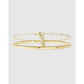 Stone Initial Gold Bracelet Stack - Z / S/M - Bracelets