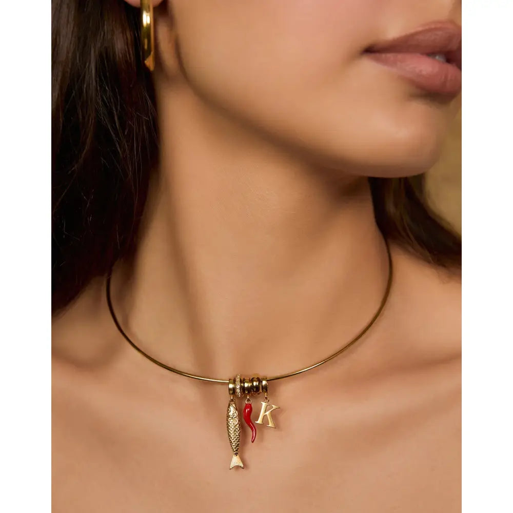 Storm Gold Collar Necklace - Necklaces