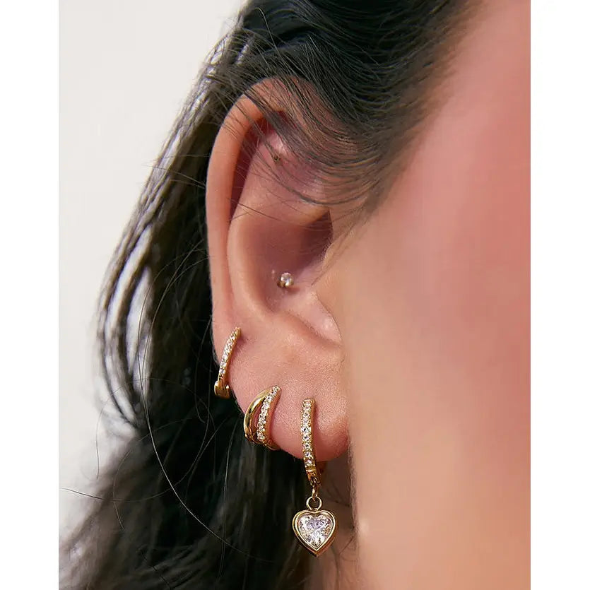 Sugar Gold Huggie Earrings - Earrings