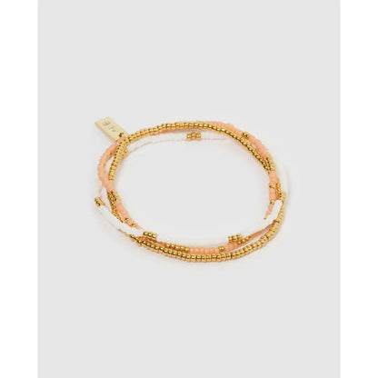 Sunny Bracelet Set - Coral Gold - Bracelets