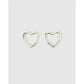Sweetheart Silver Earrings Large - Earrings
