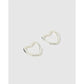 Sweetheart Silver Earrings Large - Earrings