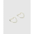 Sweetheart Silver Earrings Large - Earrings