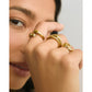 Sybella Gold Ring with Stones - Rings