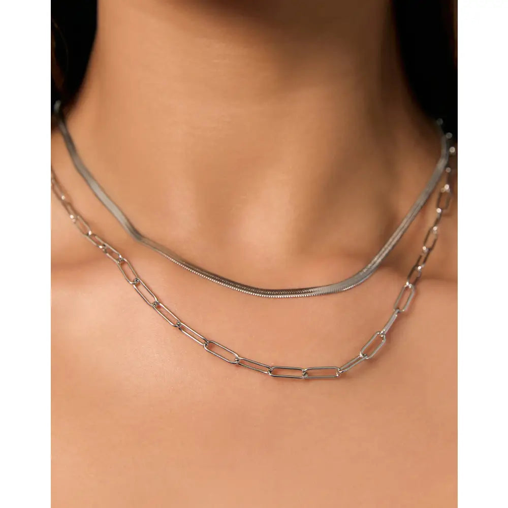 Sylvia Snake Chain Necklace - Necklaces