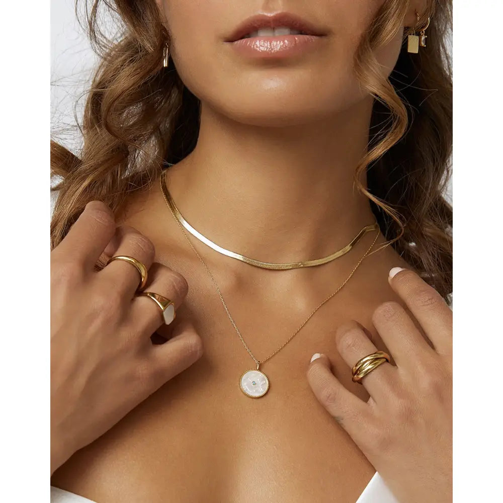 Sylvia Snake Chain Necklace - Necklaces