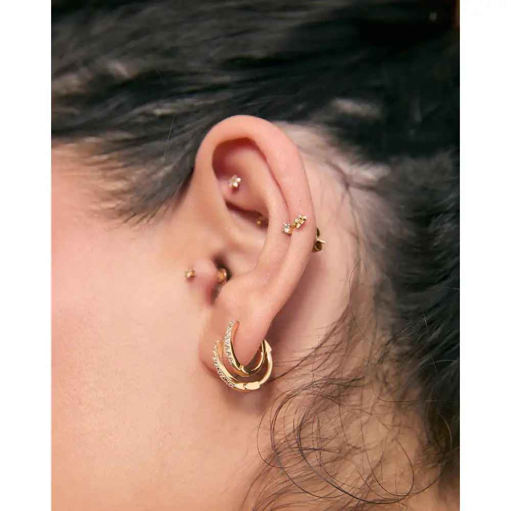 Tabitha Huggie Earrings - Earrings