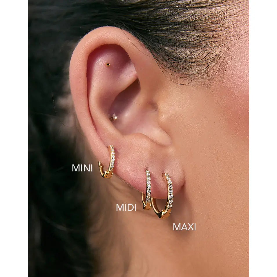 Tabitha Huggie Earrings - Earrings