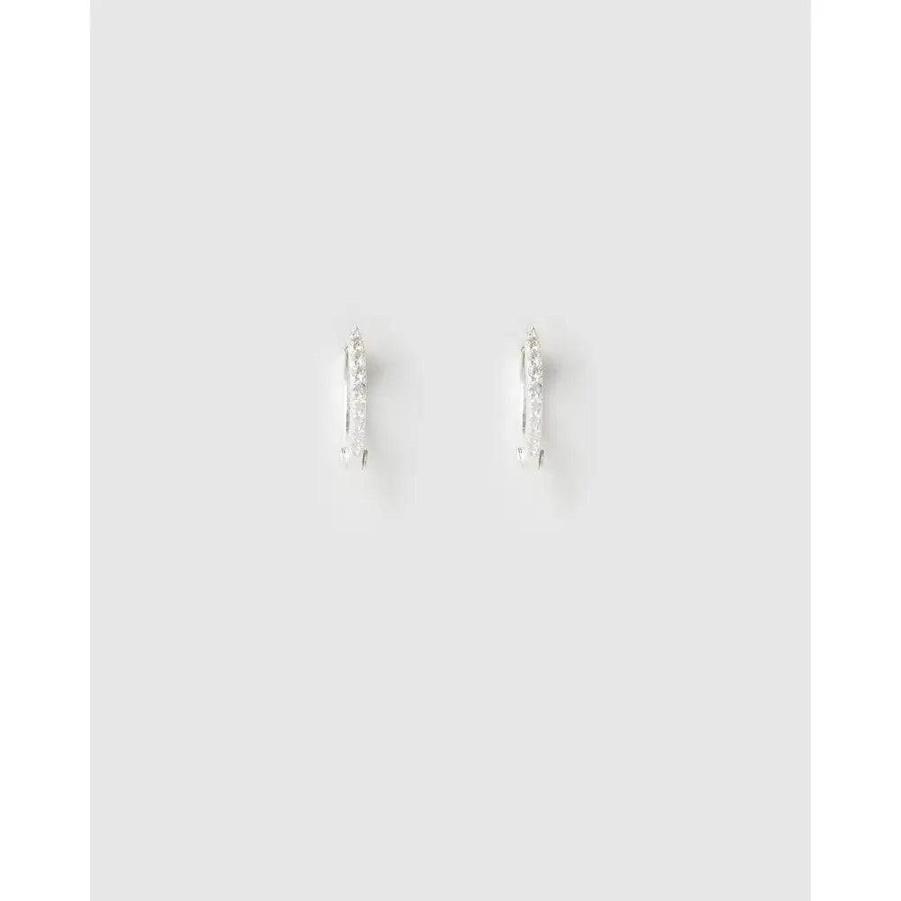 Tabitha Huggie Earrings - Mini / Silver - Earrings