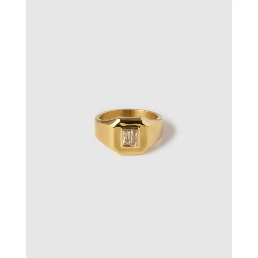 Tate Gold Signet Ring - Rings