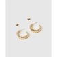 Tilly Gold Hoop Earrings - Earrings