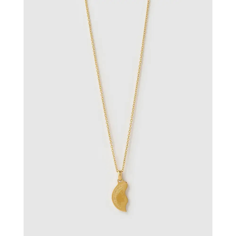Together Forever Lovers Gold Necklace - Necklaces