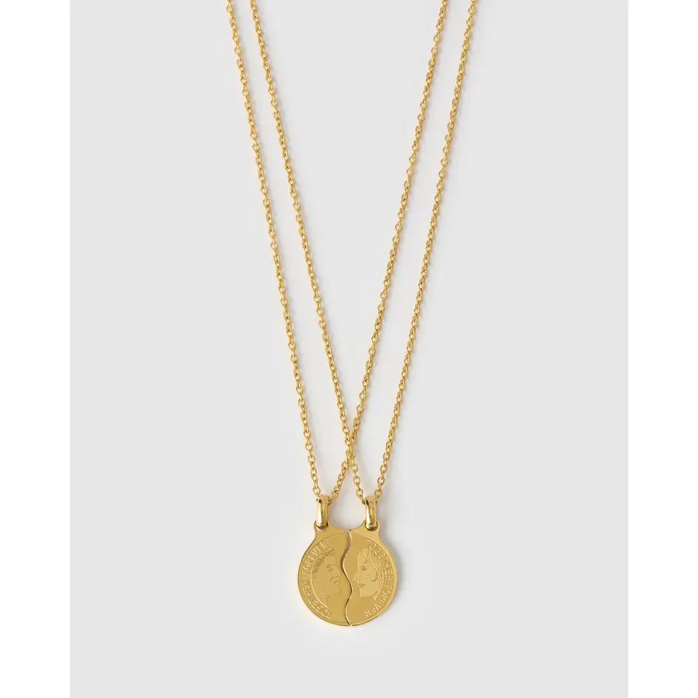Together Forever Lovers Gold Necklace - Necklaces