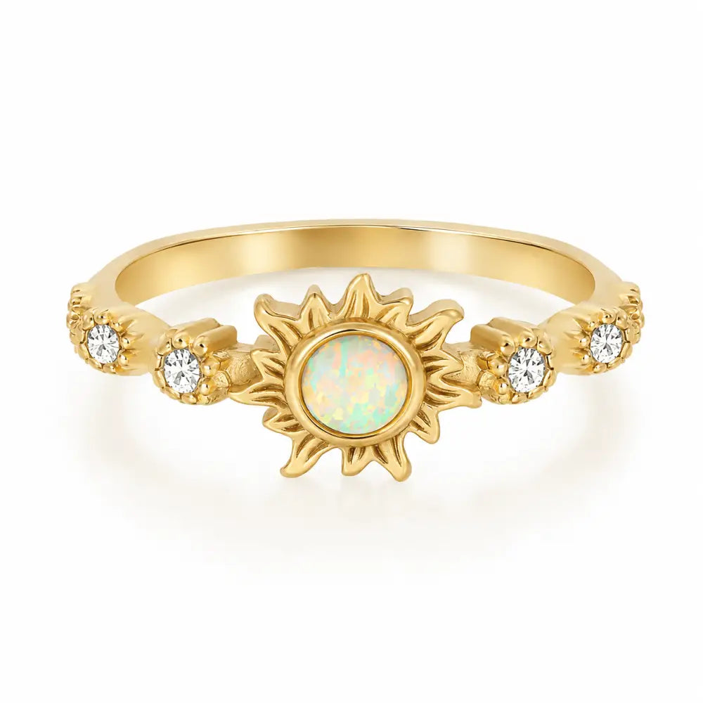 Tranquil Opal Ring - Gold / 5 - Rings