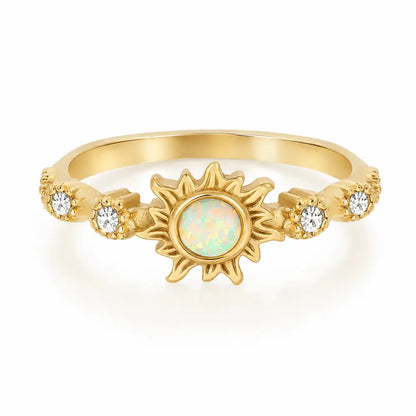 Tranquil Opal Ring - Gold / 5 - Rings