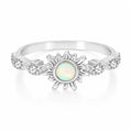Tranquil Opal Ring - Silver / 5 - Rings