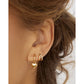 Treasure Heart Huggie Earrings - Earrings