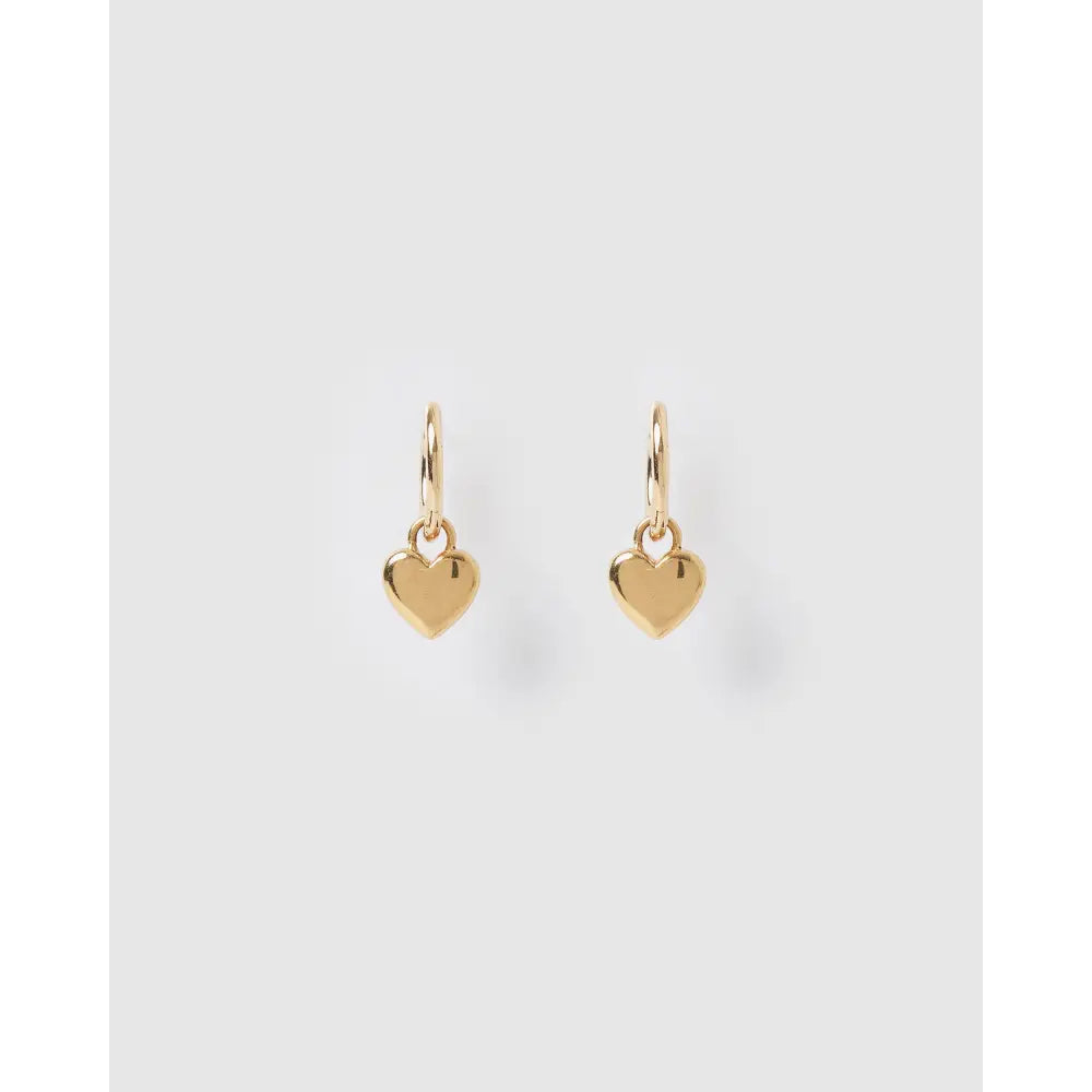 Treasure Heart Huggie Earrings - Earrings