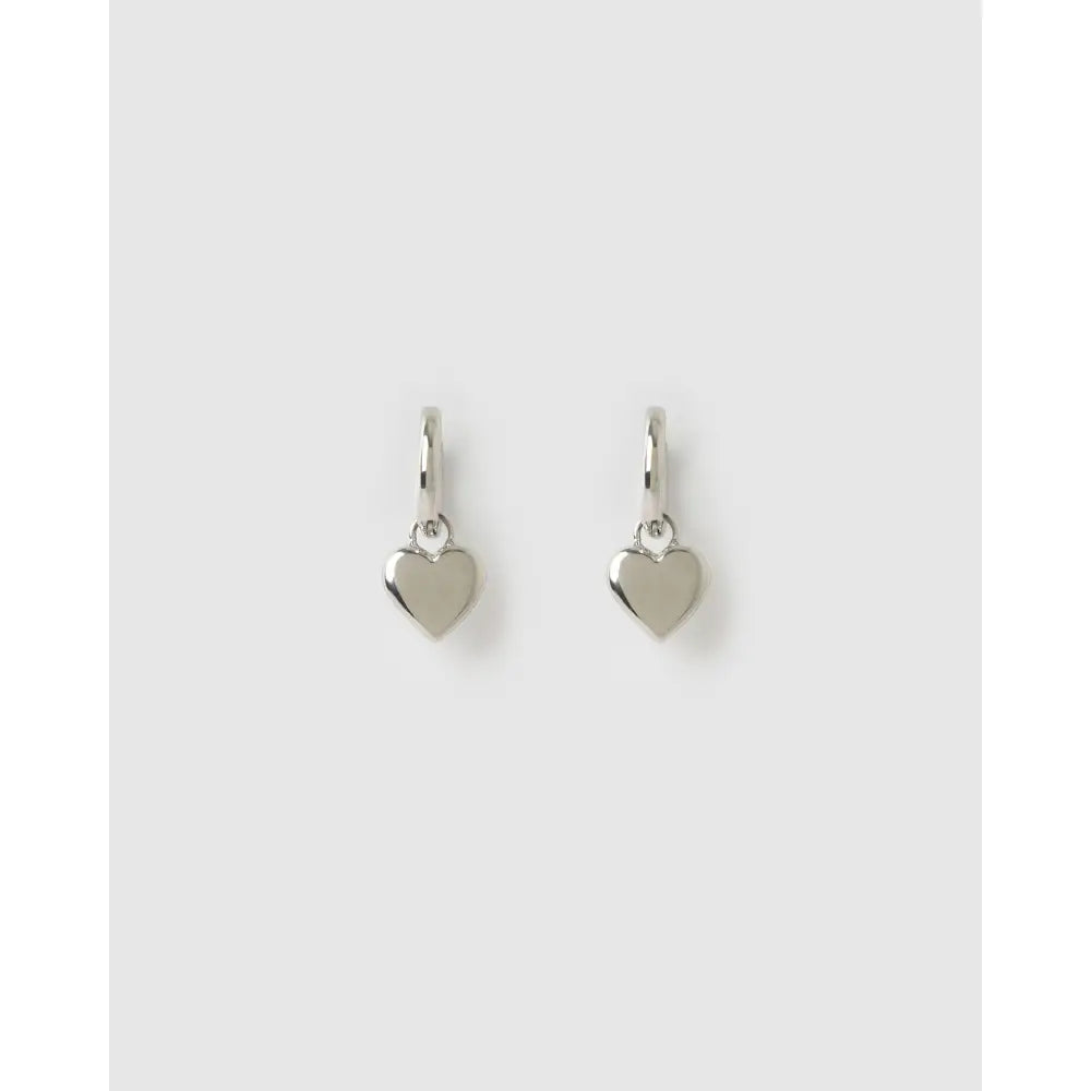Treasure Heart Huggie Earrings - Earrings