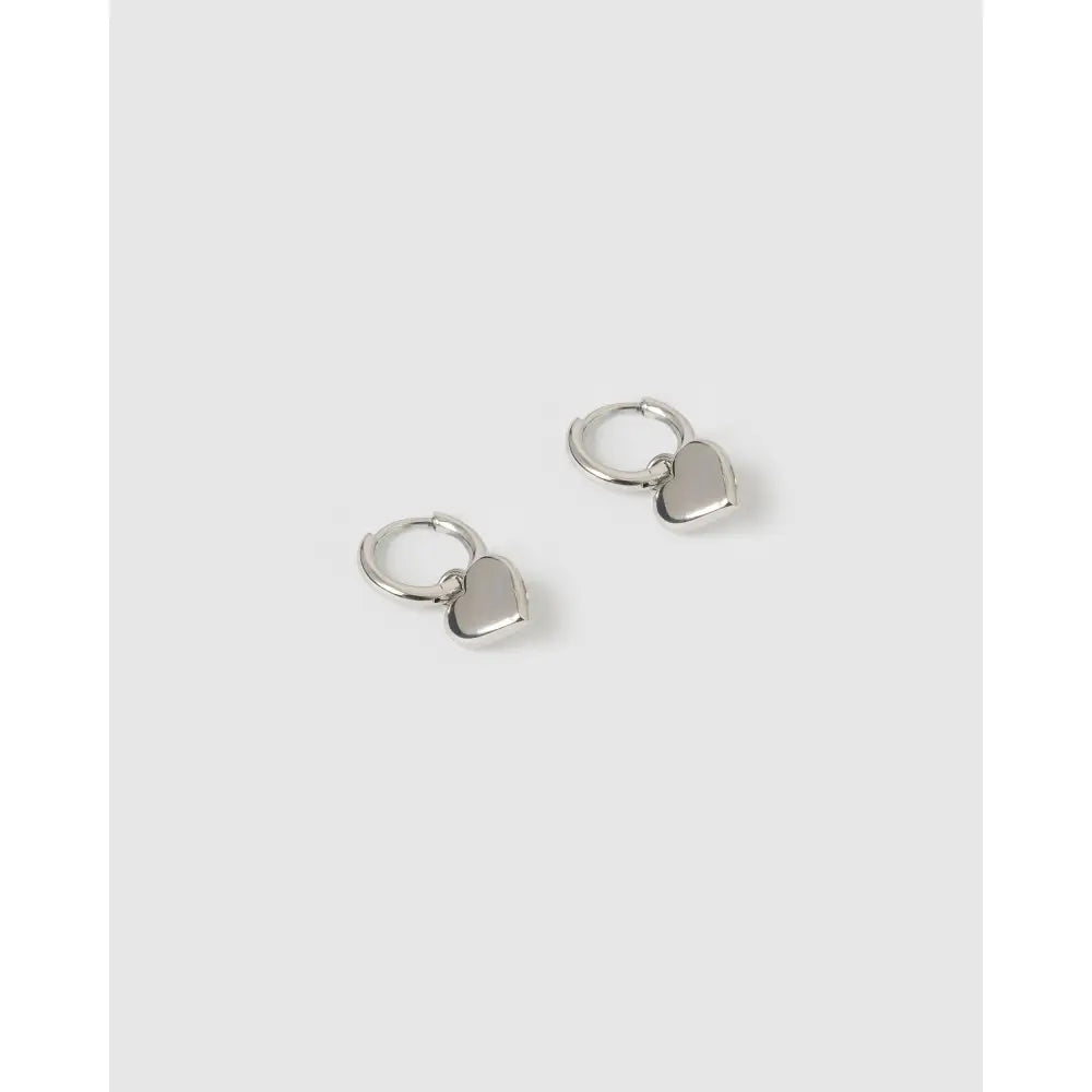 Treasure Heart Huggie Earrings - Earrings