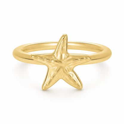 Treasure Starfish Ring - Gold / 6 - Rings