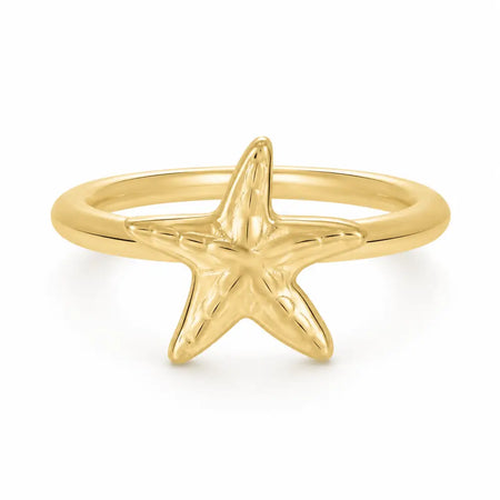 Treasure Starfish Ring - Gold / 6 - Rings
