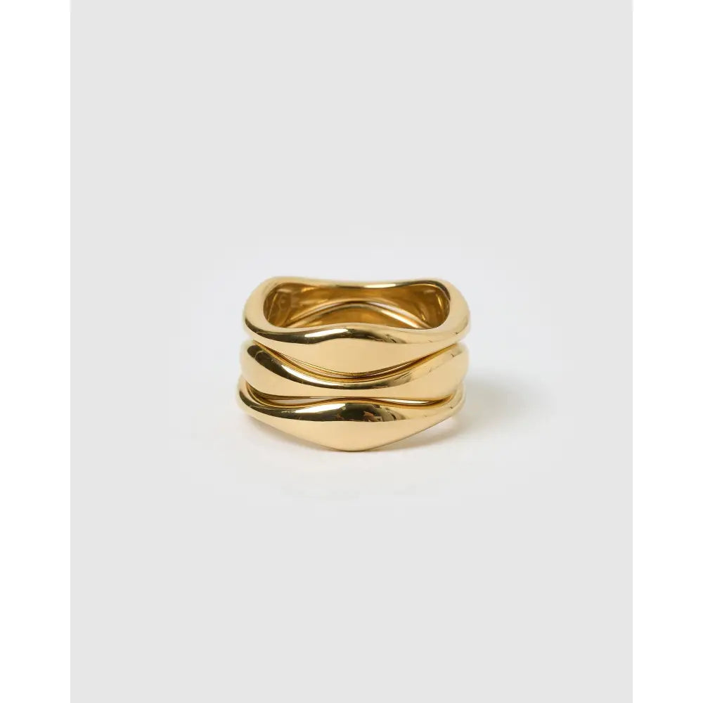 Triple Dune Ring Stack - Rings