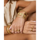 Triple Dune Ring Stack - Rings