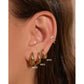 Triple Jax Gold Earring Stack - Earrings