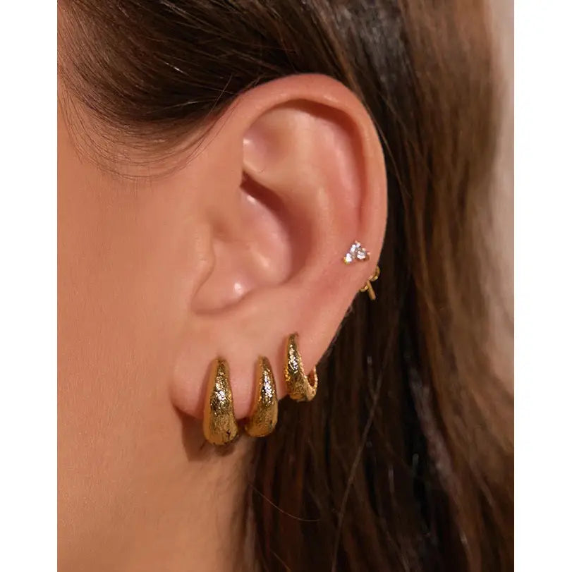 Triple Jax Gold Earring Stack - Earrings