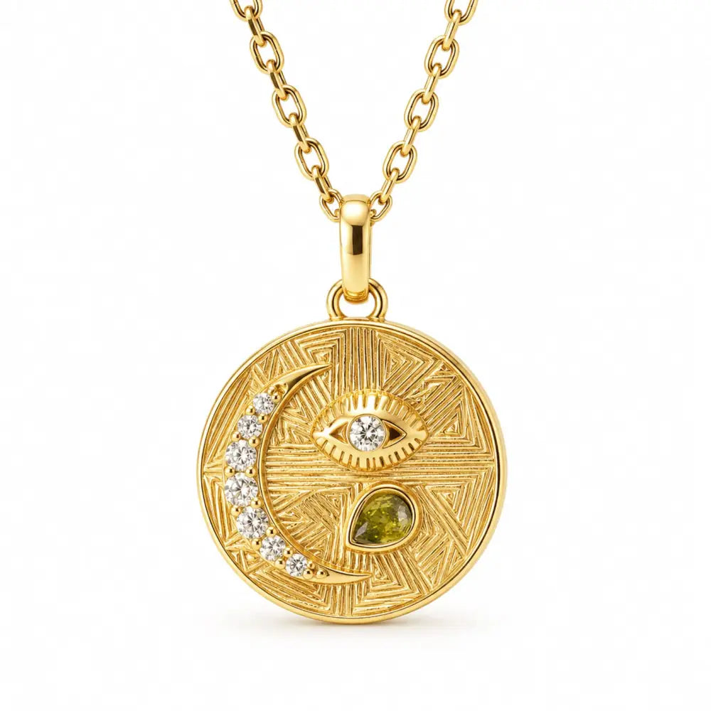 Trixie Birthstone Necklace - Gold / August - Necklaces