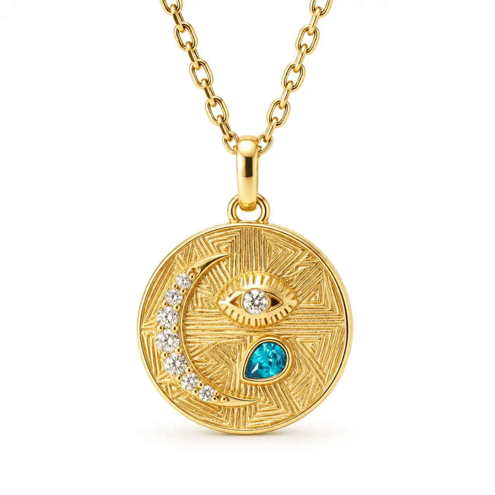 Trixie Birthstone Necklace - Gold / December - Necklaces