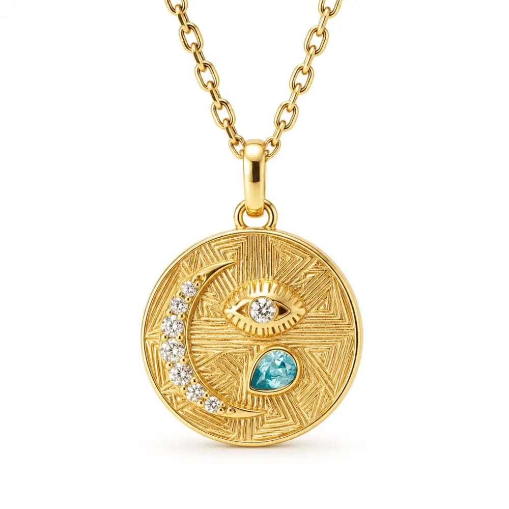 Trixie Birthstone Necklace - Gold / March - Necklaces