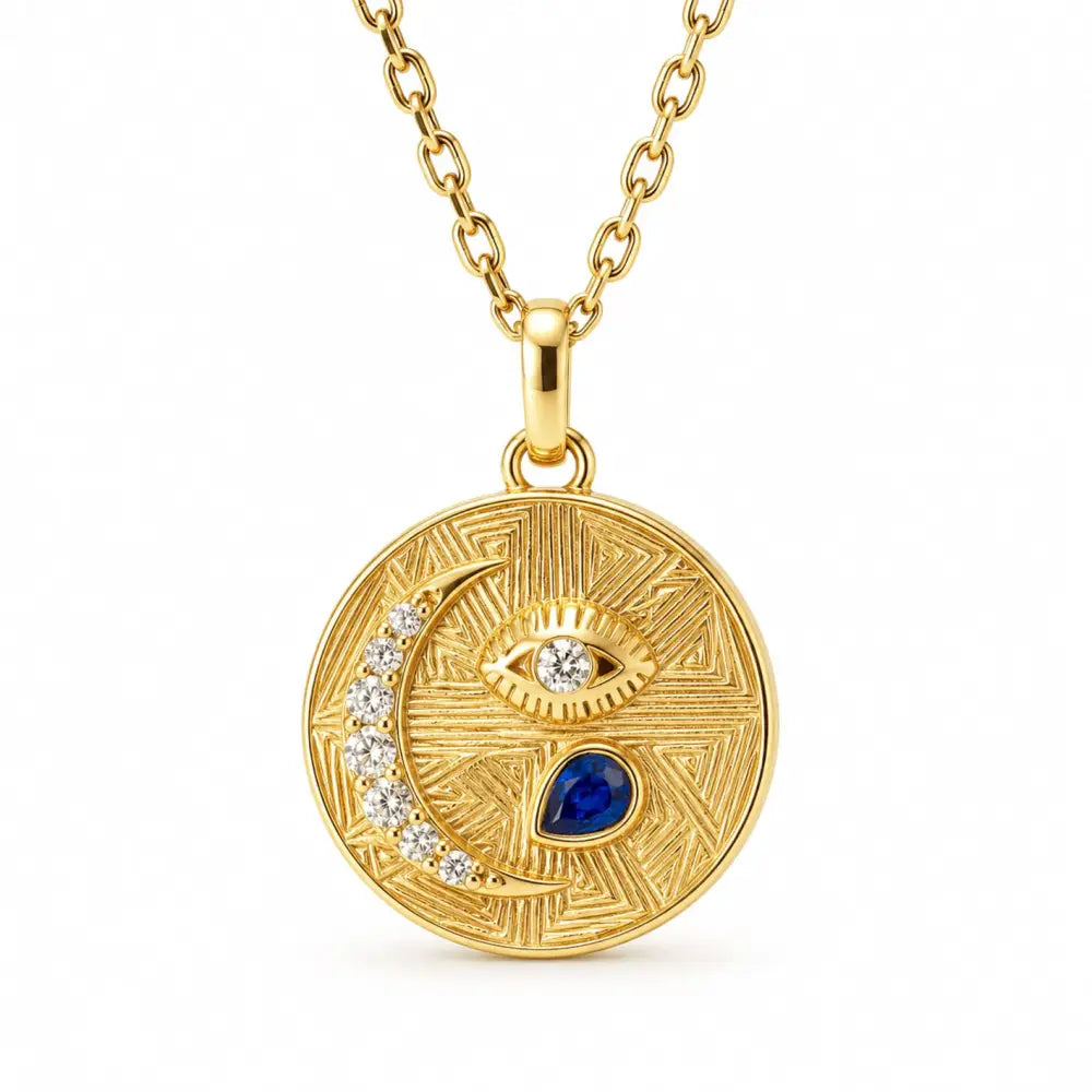 Trixie Birthstone Necklace - Gold / September - Necklaces