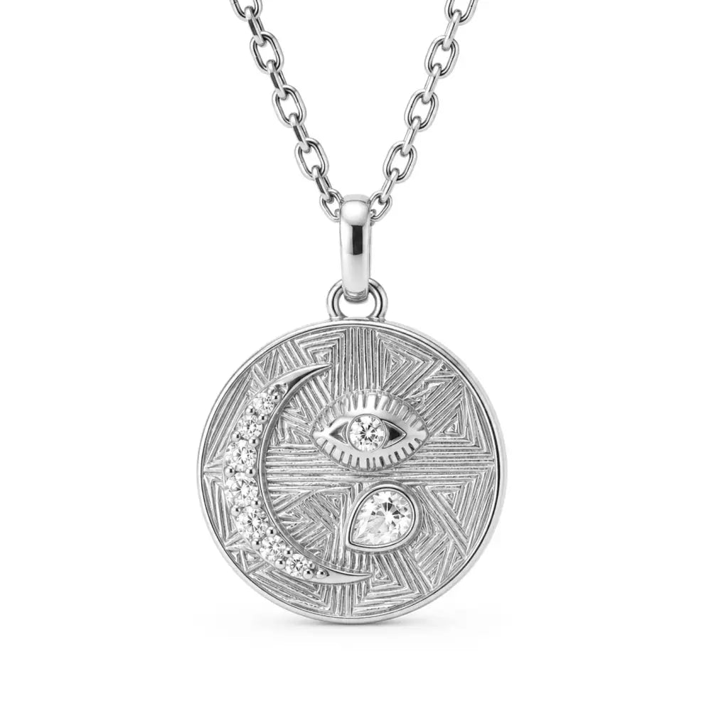 Trixie Birthstone Necklace - Silver / April - Necklaces