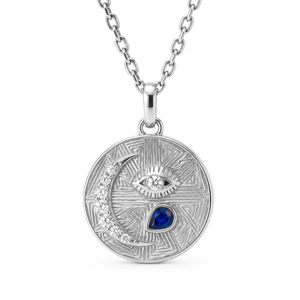 Trixie Birthstone Necklace - Silver / September - Necklaces