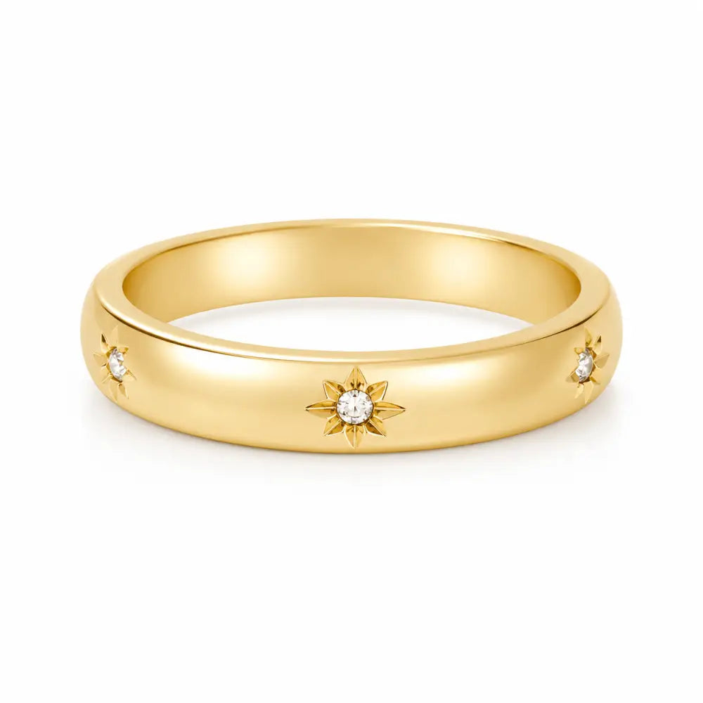 Twilight Glow Star Ring - Gold / 3 - Rings