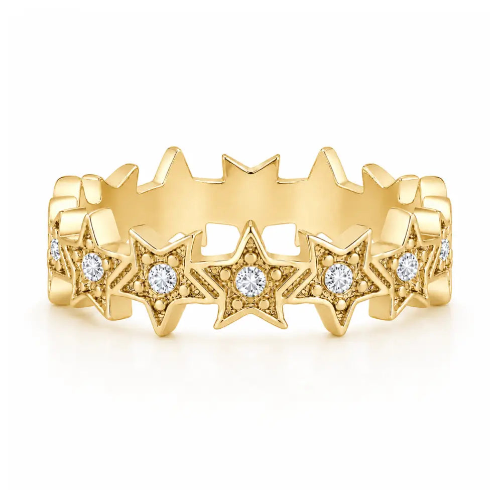 Varsity Star Ring - Gold / 4 - Rings