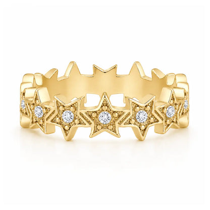 Varsity Star Ring - Gold / 4 - Rings