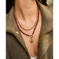 Velvet Charm Gold Necklace - Necklaces