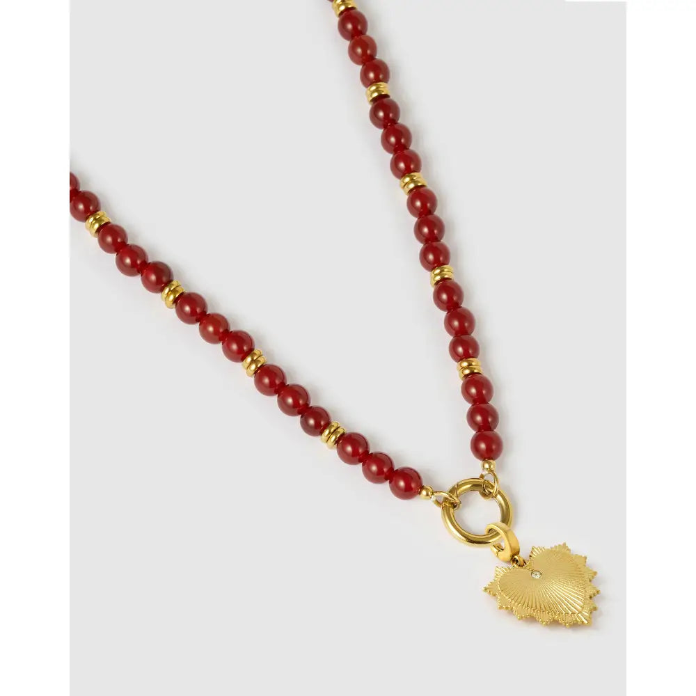 Velvet Charm Gold Necklace - Necklaces