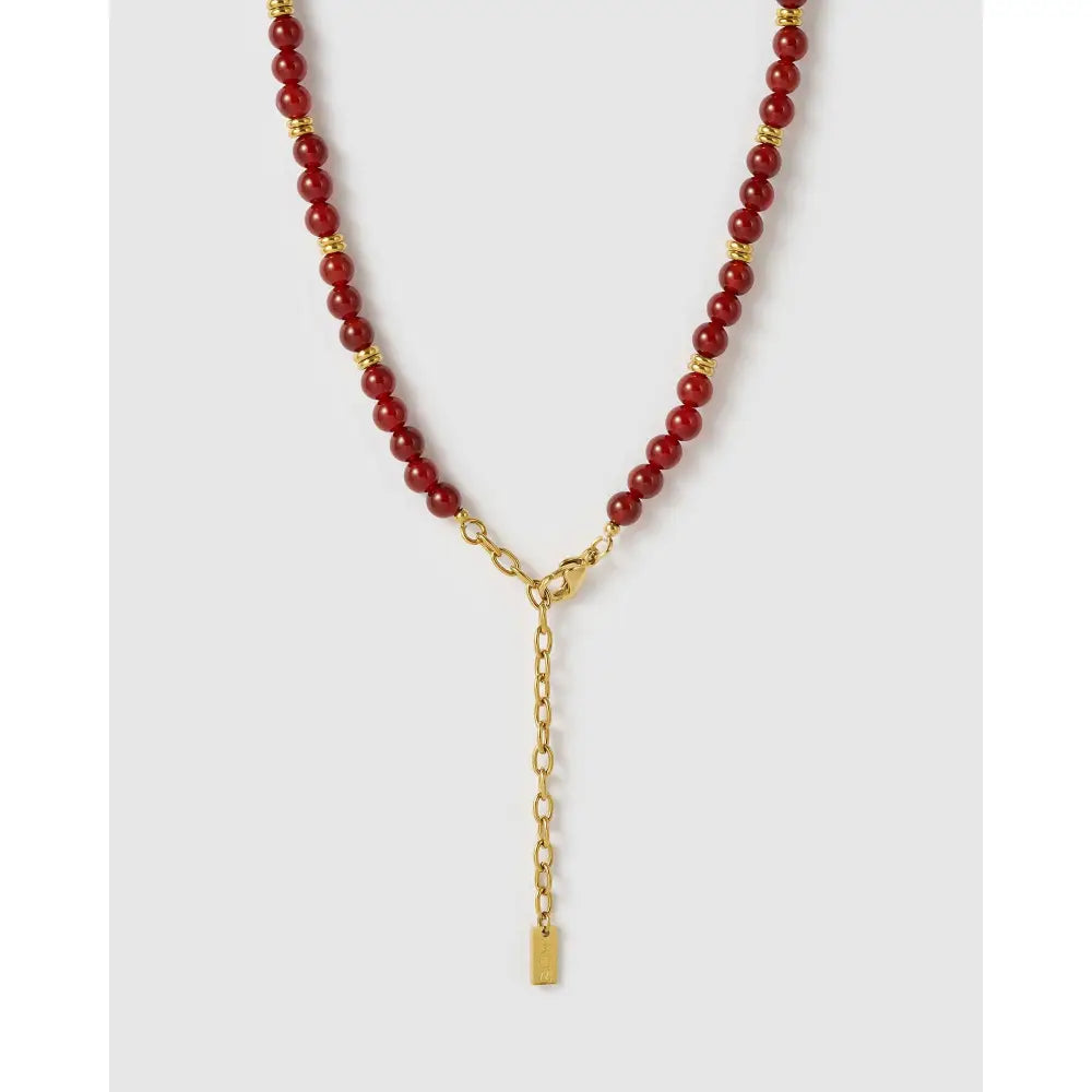 Velvet Charm Gold Necklace - Necklaces