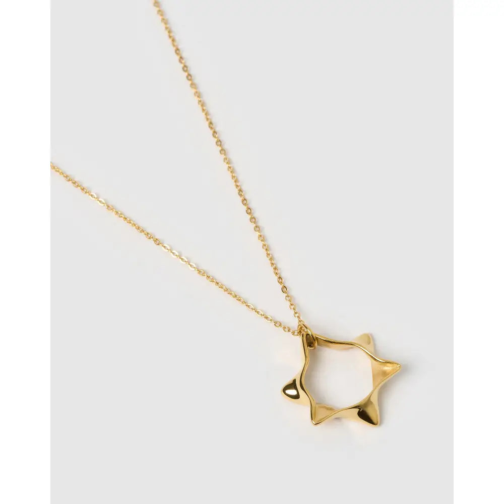Vintage Star of David Gold Necklace - Necklaces