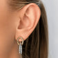 Wilhelmina Stud Earrings - Gold & Silver Mix - Earrings