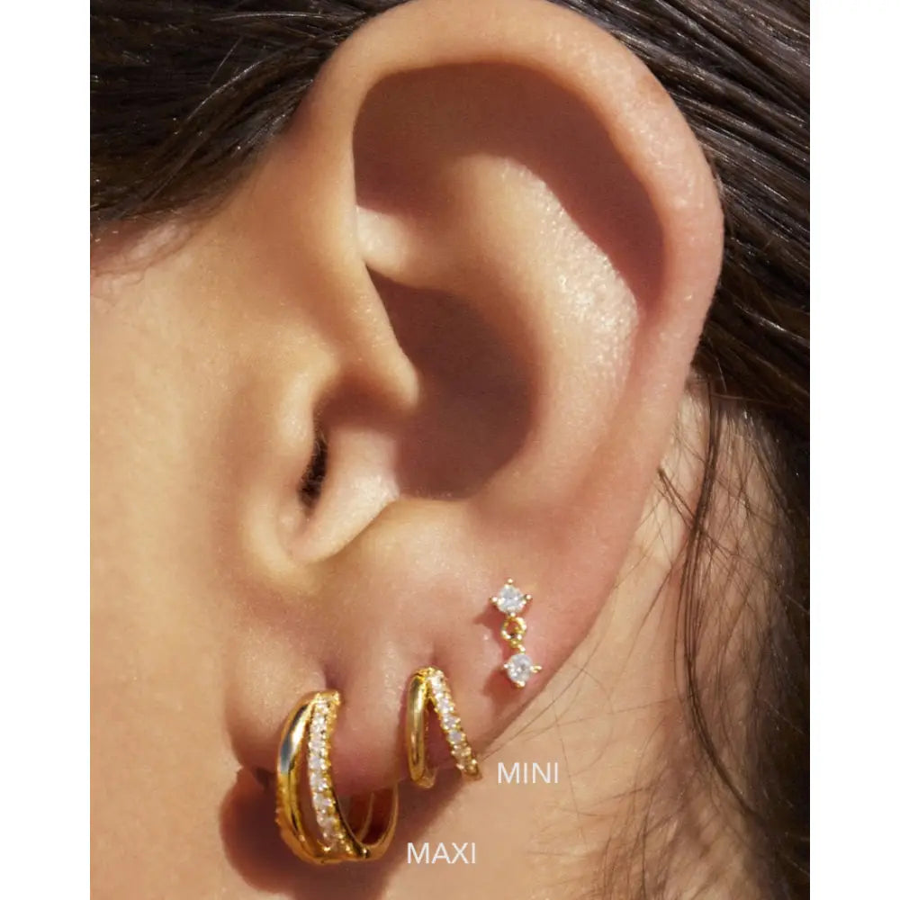 Winnie Gold Huggie Earrings - Earrings