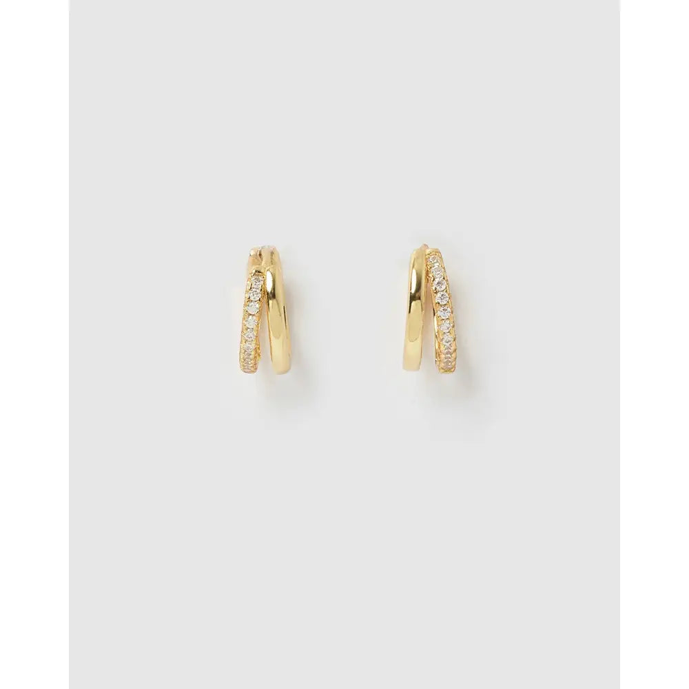 Winnie Gold Huggie Earrings - Earrings