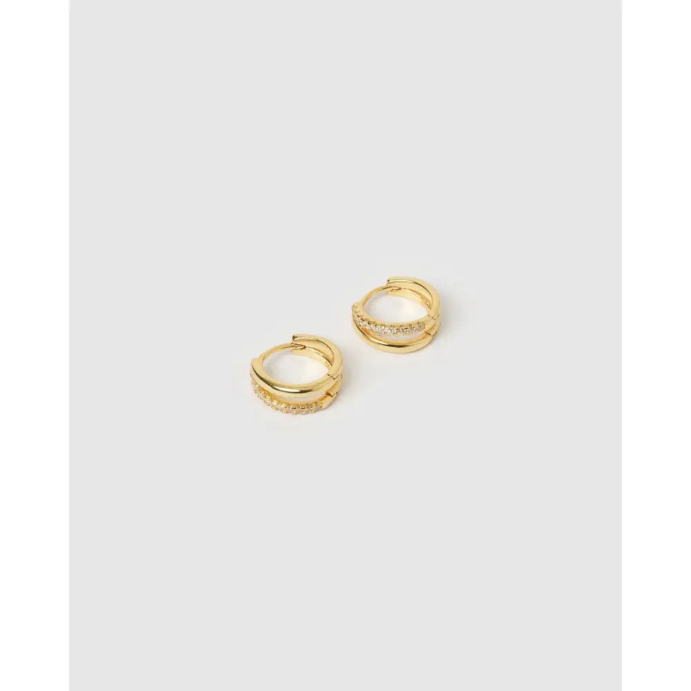 Winnie Gold Huggie Earrings - Earrings