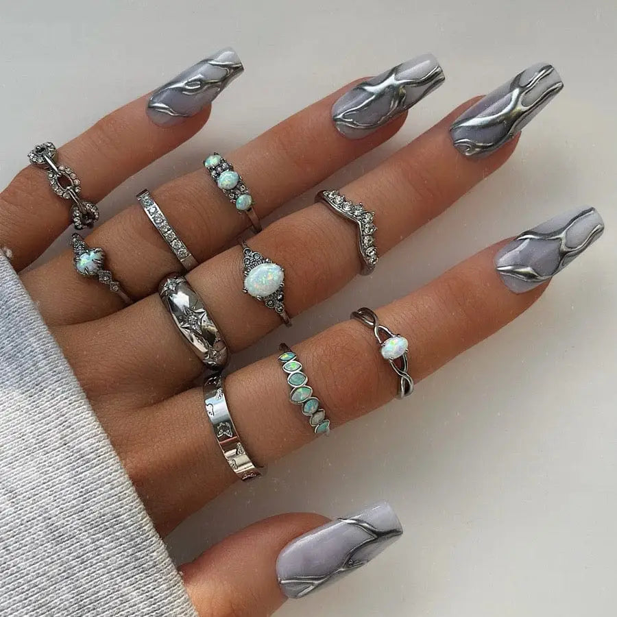 Winter Opal Ring - Rings
