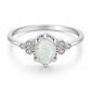 Winter Opal Ring - Silver / 5 - Rings