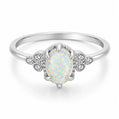 Winter Opal Ring - Silver / 5 - Rings